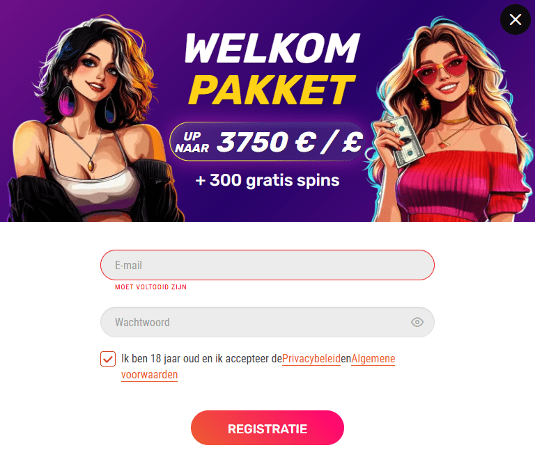 Supraplay Casino Registratieformulier